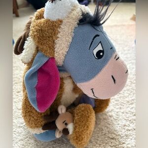 Disney Exclusive Baby Eeyore Plush Reindeer Suit Stuffed Animal